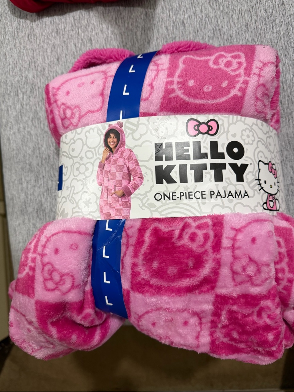 Hello Kitty Pink One-Piece Adult Pajama